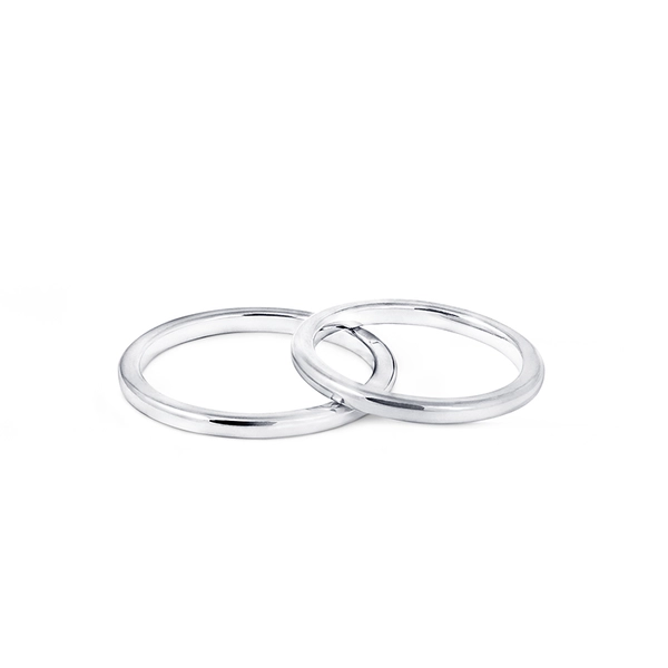 1946 Ring Välvd 2 mm Vitguld - Nordic Spectra - Förstärker livets stora händelser - Nordic Spectra