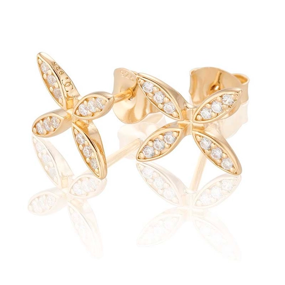 Sparkling Ellipse Mini Korvakorut Kulta - Carolina Gynning - Suuri valikoima & ilmainen lahjapaketointi - Nordicspectra.fi