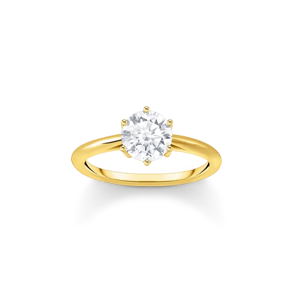 Ring med Briljantslipad Sten Guld - Thomas Sabo - Snabb leverans & paketinslagning - Nordic Spectra