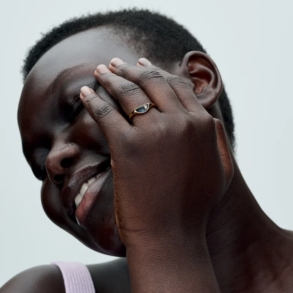 Pandora ME Halbierter Emaille Siegelring - PANDORA - Nordic Spectra