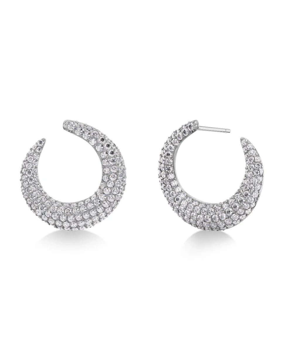 Edblad - Wishbone Studs Sparkle Silver