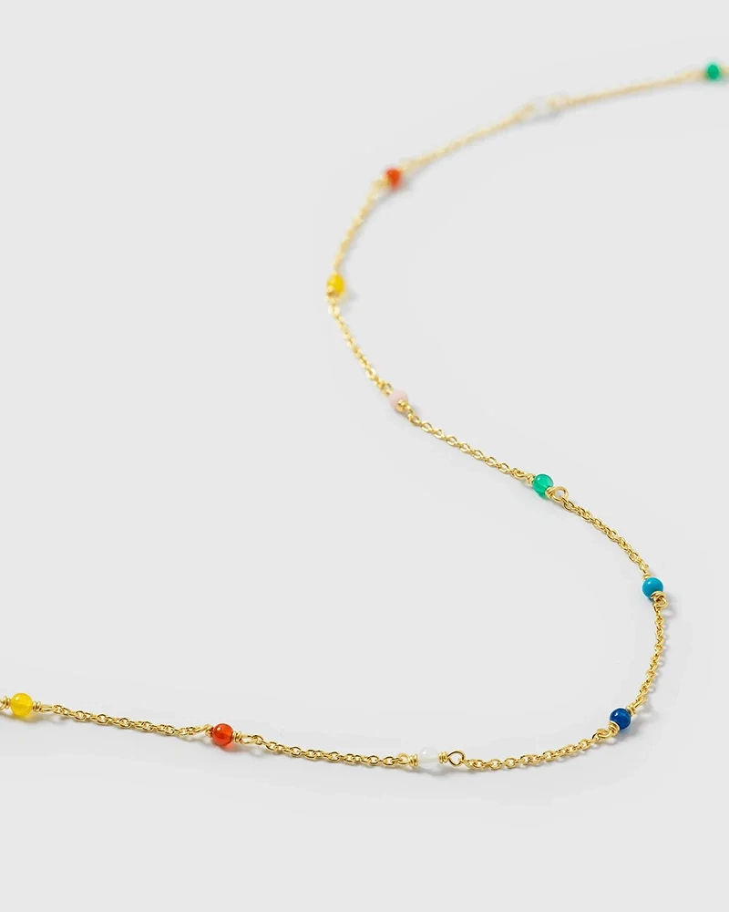 Santa Monica Necklace Gold - Syster P - Snabb leverans & Gratis paketinslagning - Nordic Spectra