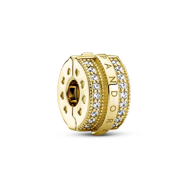 Funkelnde Pavé-Reihen & Logo Clip von PANDORA, Schneller Versand - Nordicspectra.de
