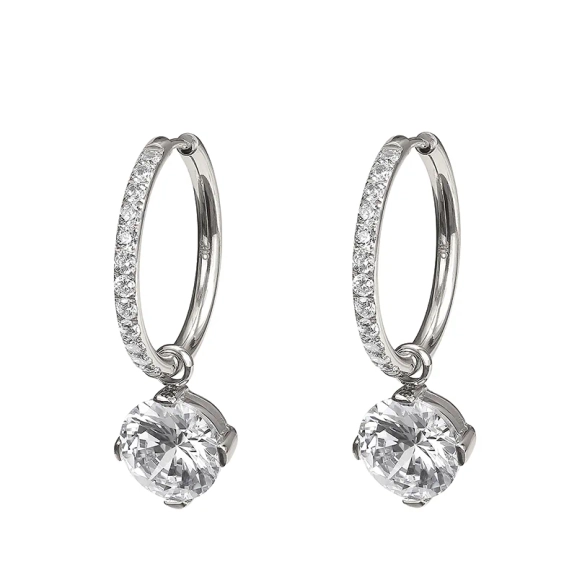 FRIDA Hoops Örhängen Stål - Astrid & Agnes - Nordic Spectra