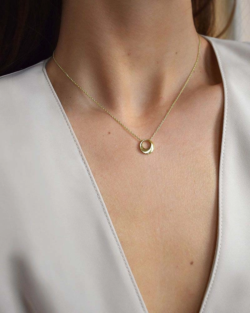 Orbit Drop Necklace Gold - Drakenberg Sjölin Halsband - Snabb frakt & paketinslagning - Nordicspectra.se