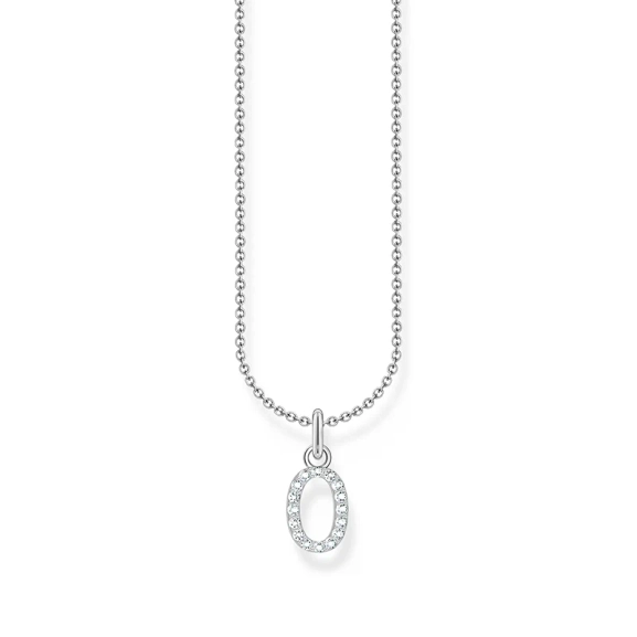 Glittrande Bokstavshalsband O - Thomas Sabo - Snabb leverans & paketinslagning - Nordic Spectra