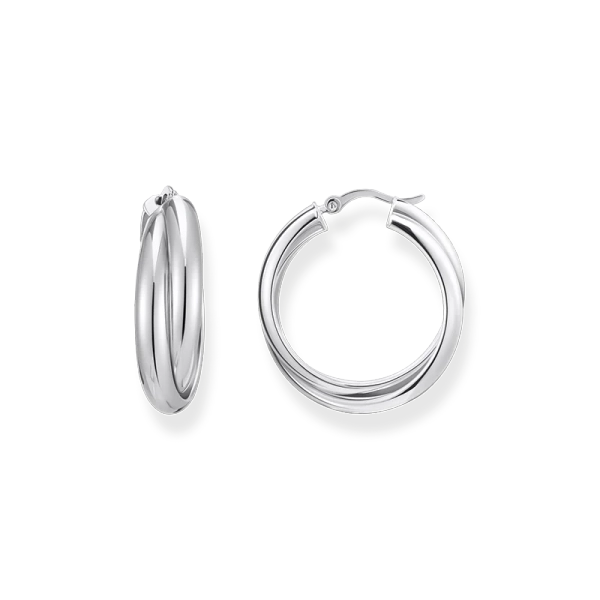 Stora Flätade Hoops - Thomas Sabo - Snabb leverans & paketinslagning - Nordic Spectra