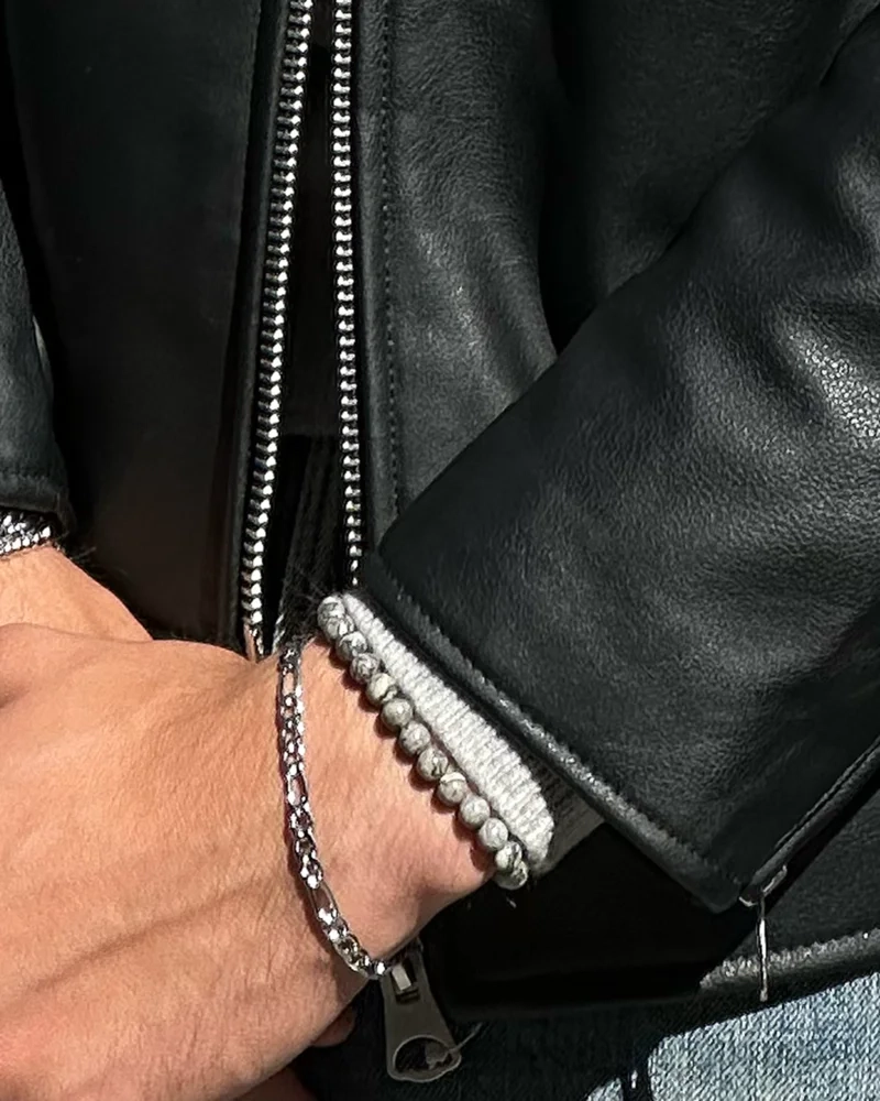 MORRIS Armband Grått - AROCK - Trendiga herrsmycken - Nordic Spectra