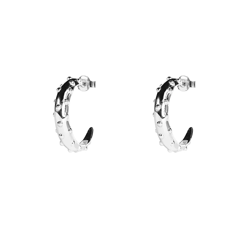 Emma Israelsson - Dot Dew Hoops Silver