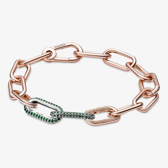 PANDORA ME Styling Pavé Double Link Grön - PANDORA - Snabb frakt & paketinslagning - Nordicspectra.se