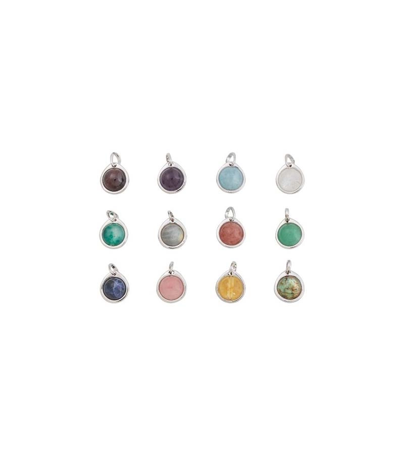 Charmentity Birthstone Steel - Edblad - Snabb frakt & paketinslagning - Nordicspectra.se