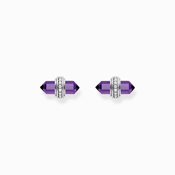 Örhängen Med Violett Onyx Och Kristall - Thomas Sabo - Snabb leverans & paketinslagning - Nordic Spectra