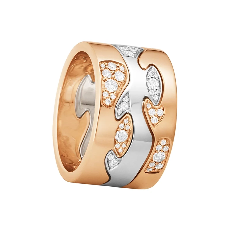 Georg Jensen - Fusion 3-delad Ring Roséguld/Vitguld Moln