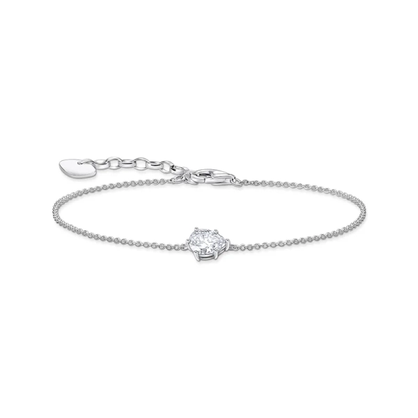 Armband mit weißem Zirkonia-Tropfen Silber - Thomas Sabo - Nordic Spectra