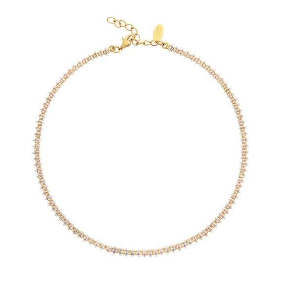 Crystal Navette Necklace Gold Crystal - Caroline Svedbom - Snabb frakt & paketinslagning - Nordic Spectra