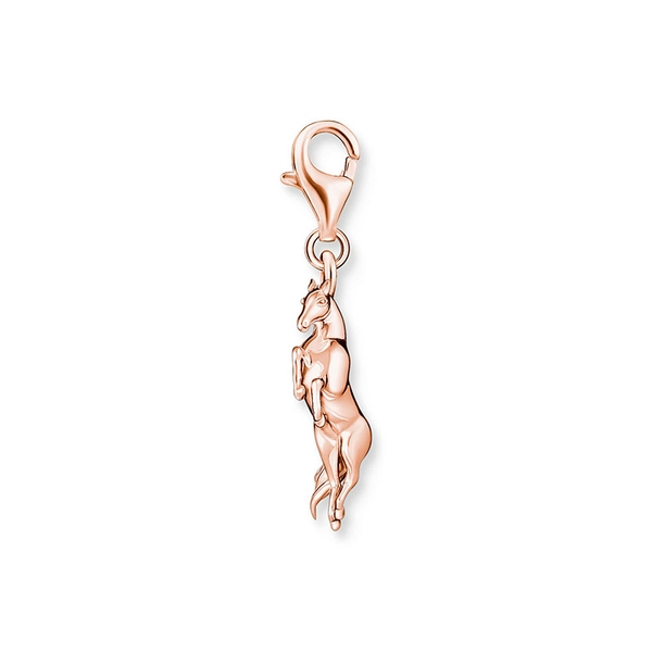 Charm Pendant Horse Rose Gold - Thomas Sabo - Suuri valikoima & ilmainen lahjapaketointi - Nordicspectra.fi