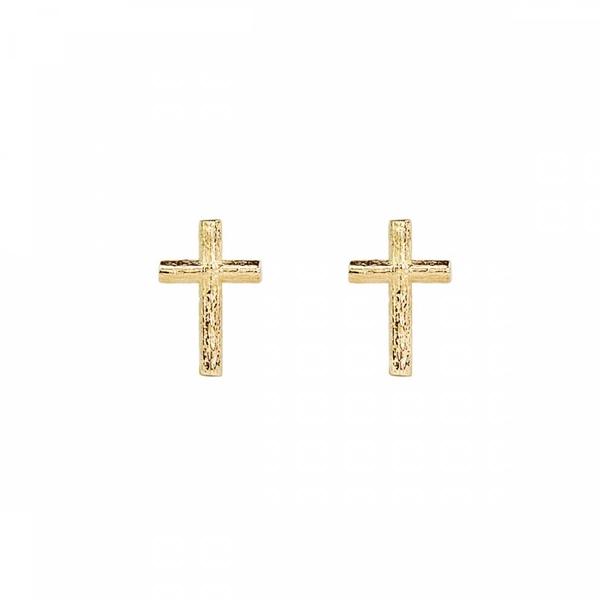 Branch Cross Pin Earring Gold von Emma Israelsson, Schneller Versand - Nordicspectra.de