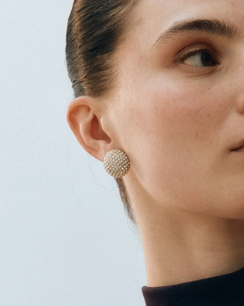 Bead Sparkle Studs Gold - Edblad - Snabb leverans - Gratis paketinslagning