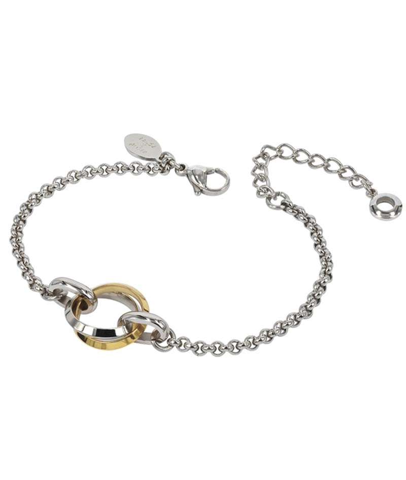 CAROLIN Armband Stål/Guld - Astrid & Agnes - Snabb frakt & paketinslagning - Nordicspectra.se