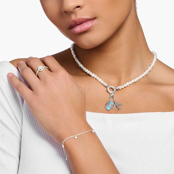 Charm-hängsmycke Flygplan Färgade Stenar - Thomas Sabo berlock - Snabb frakt & paketinslagning - Nordicspectra.se