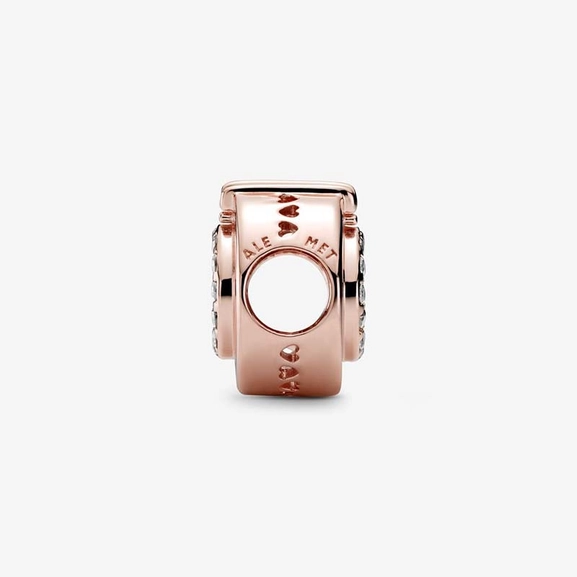 Öppen Mitt Pavé Crown O Berlock Rosé - PANDORA - Snabb frakt & paketinslagning - Nordicspectra.se