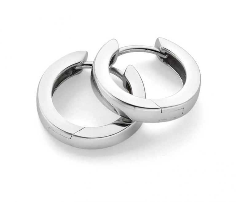 Creolörhängen Blankt Silver