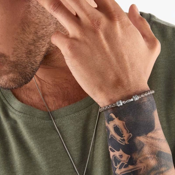 Lederarmband Grau von Thomas Sabo, Schneller Versand - Nordicspectra.de