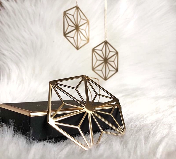 DECO Snowflake Juldekoration Guld - Astrid & Agnes - Snabb frakt & paketinslagning - Nordicspectra.se