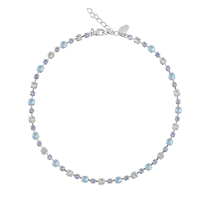 Caroline Svedbom - Calanthe Necklace Rhodium Sky Combo
