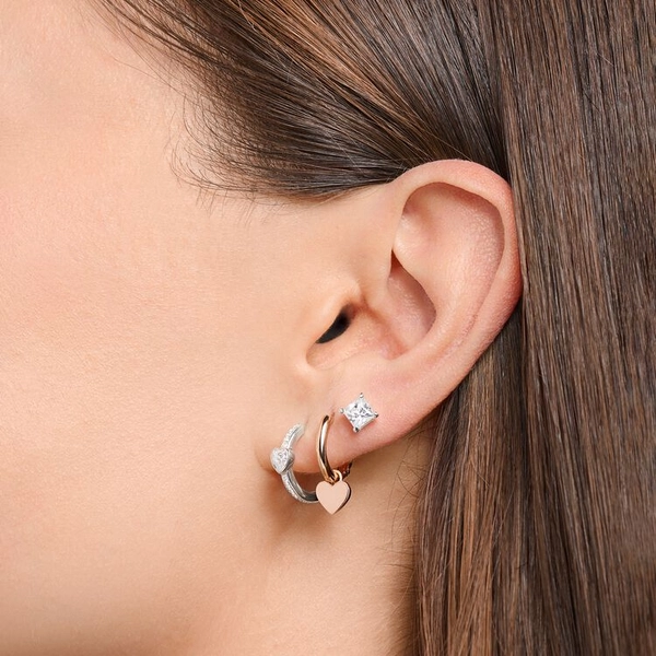 Einzel Ohrstecker Weißer Stein Silber von Thomas Sabo, Schneller Versand - Nordicspectra.de