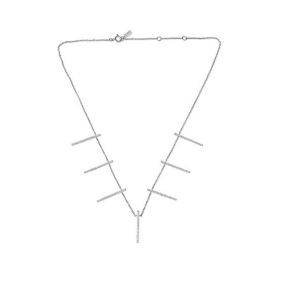 Starline & Stars Collier White Gold von Efva Attling, Schneller Versand - Nordicspectra.de