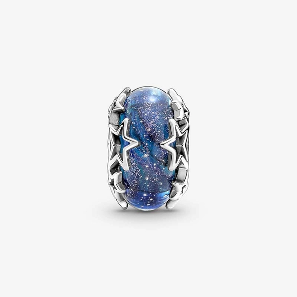 Galaxy Blue & Star Murano Berlock - PANDORA - Snabb frakt & paketinslagning - Nordicspectra.se