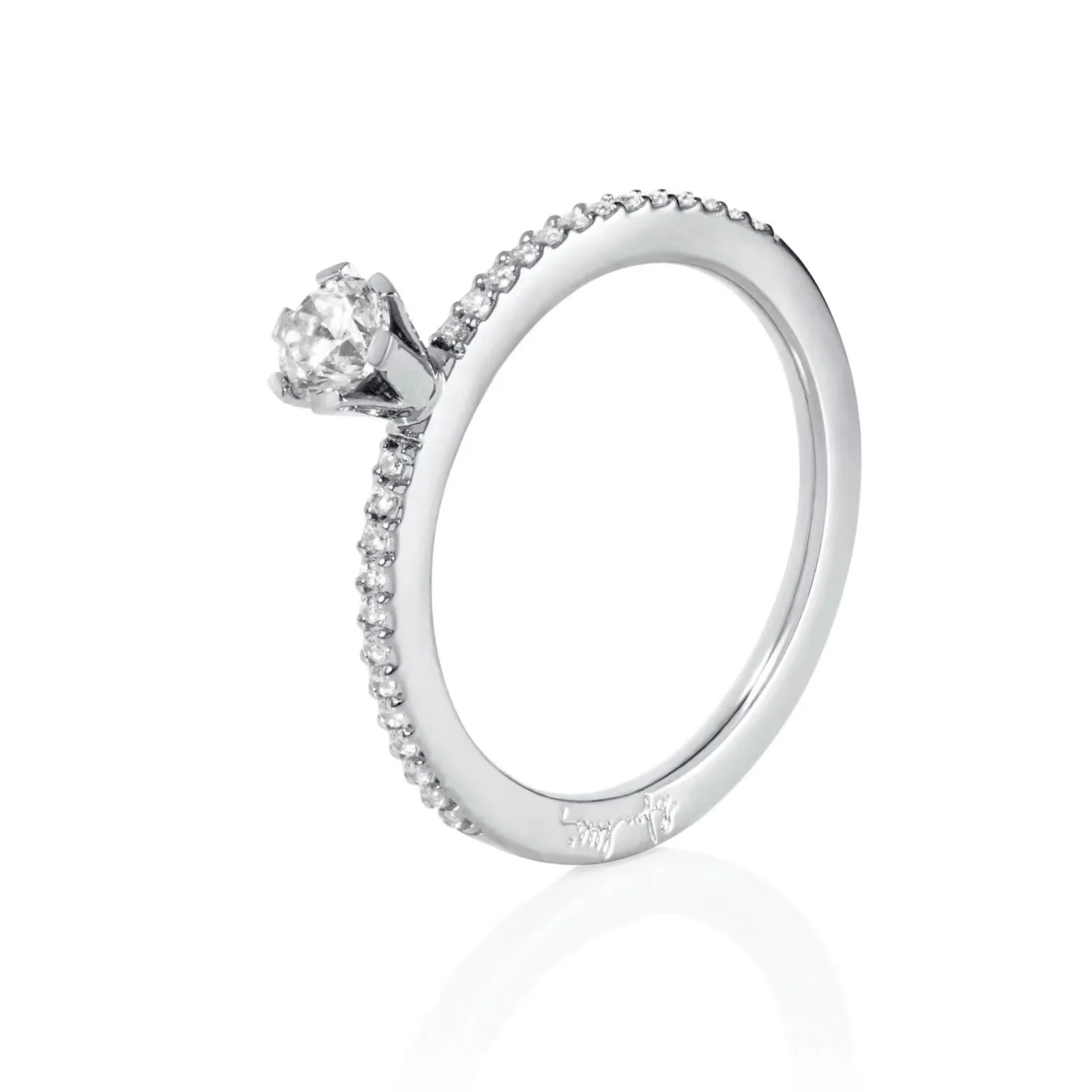 High On Love & Stars Ring 0.30 ct White Gold