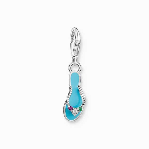 Charm pendant turquoise flip flop with colorful stones silver - Thomas Sabo - Suuri valikoima & ilmainen lahjapaketointi - Nordic Spectra