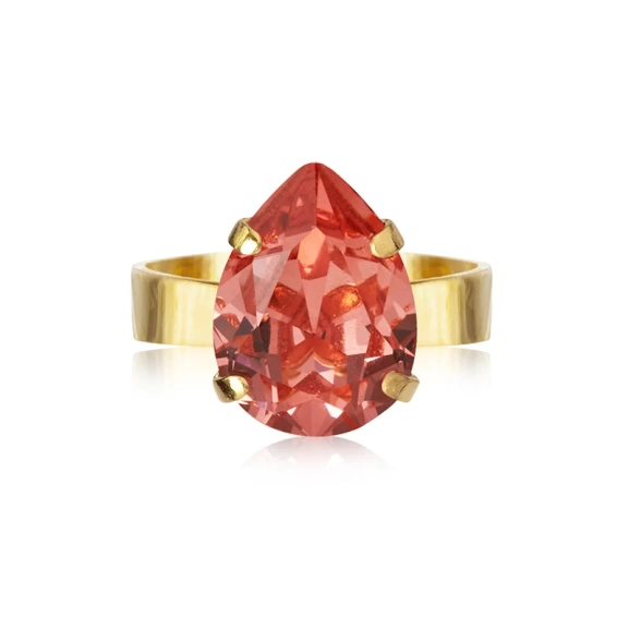 Mini Drop Ring Gold Rose Peach - Caroline Svedbom - Snabb frakt & paketinslagning - Nordic Spectra