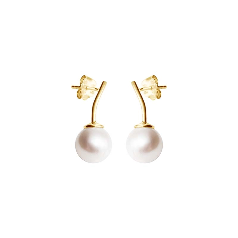 Le Pearl Studs Gold