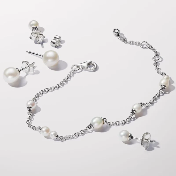 5 mm Süßwasserzuchtperle Ohrstecker - PANDORA - Nordic Spectra