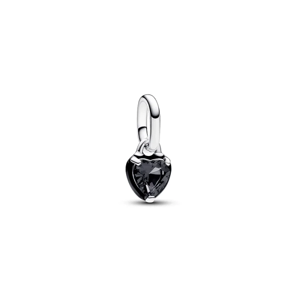 Pandora ME Schwarzes Chakra Herz Mini-Charm-Anhänger - PANDORA - Nordic Spectra