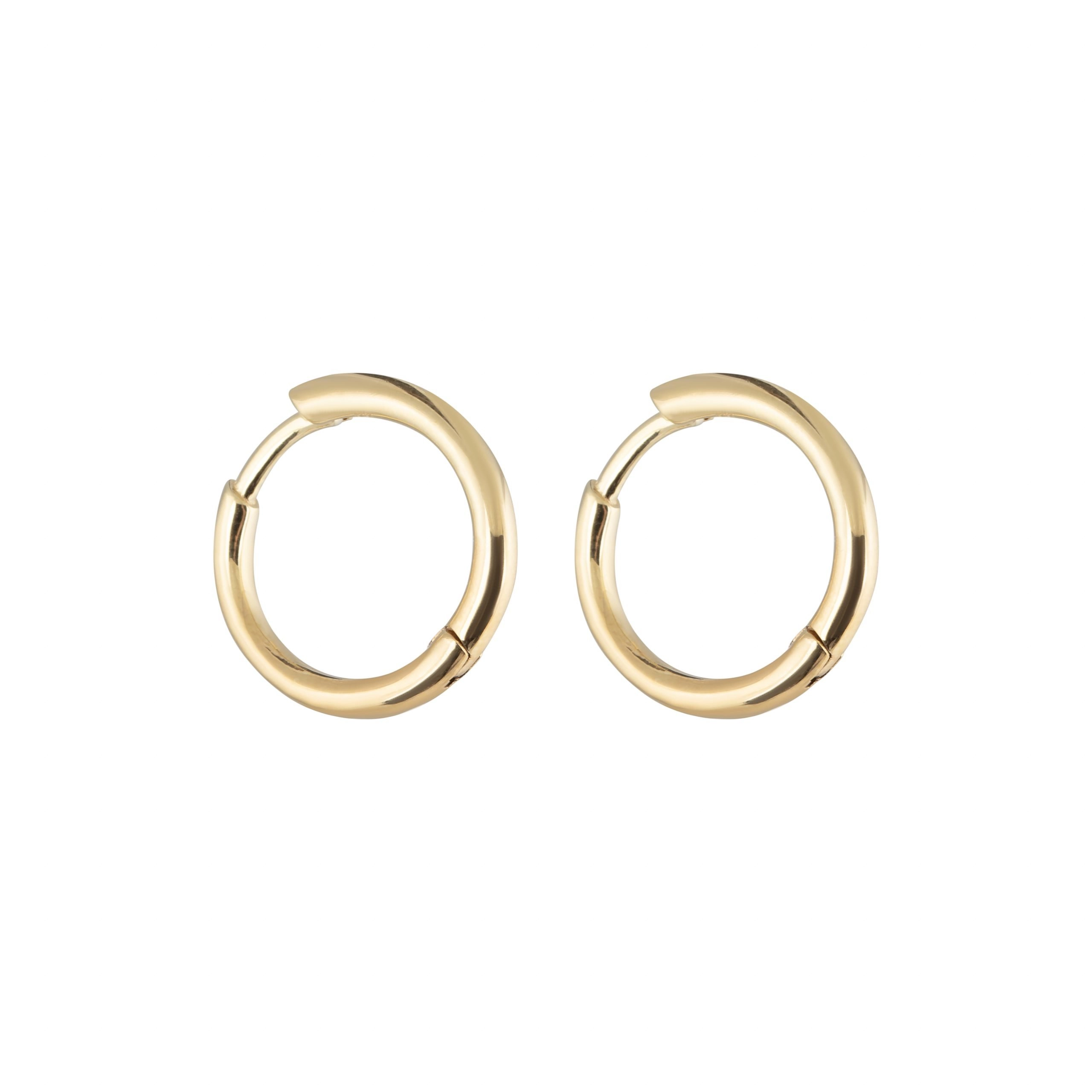 CU Jewellery - Letters Round Ear Gold