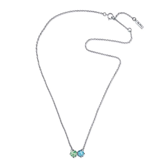 The Sea & I Necklace Green Sapphire/Topaz von Efva Attling, Schneller Versand - Nordicspectra.de
