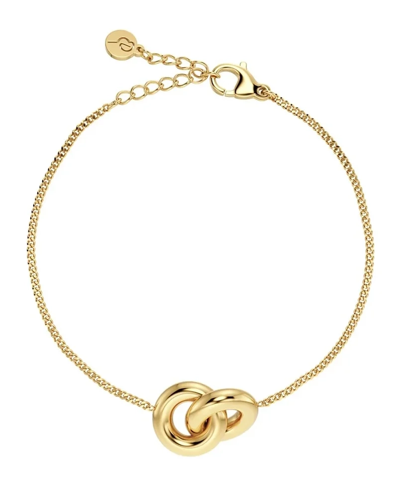 Chunky Eternal Bracelet i 14K guldplätering med justerbar längd 16-19 cm