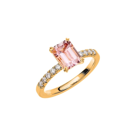Fairytale 2 Morganite Gold - Wedding & engagement rings - Schalins - Scandinavian design - Nordic Spectra