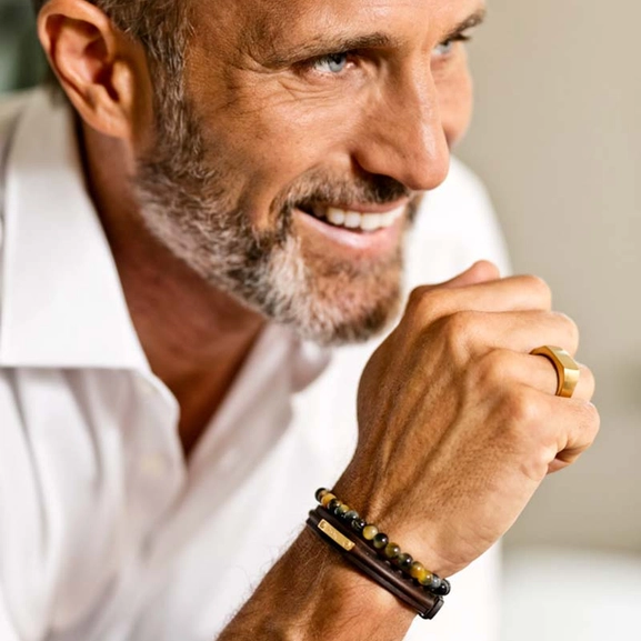 NOEL Armband Brunt/Guld - AROCK - Snabb frakt & paketinslagning - Nordicspectra.se