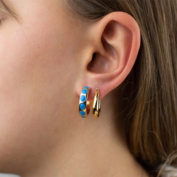 Bold Small Hoops Gold - Sophie By Sophie - Snabb frakt & paketinslagning - Nordicspectra.se