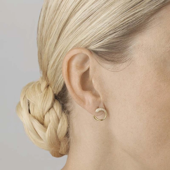 Mercy Korvakorut Kulta & 0.38 ct Timantti - Georg Jensen - Suuri valikoima & ilmainen lahjapaketointi - Nordicspectra.fi