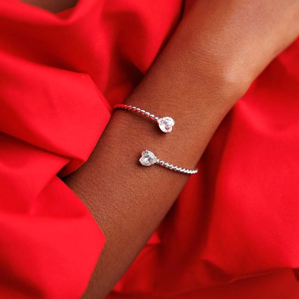 Valentina Bracelet Rhodium Crystal - Caroline Svedbom - Snabb frakt & paketinslagning - Nordicspectra.se
