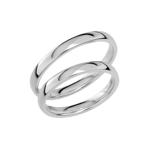 SR1030-2.5 Platina - Vigsel- & förlovningsringar - Schalins - Fri storleksändring* - Nordic Spectra