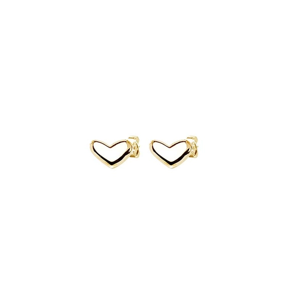 Loving Heart Medium Studs Gold - Drakenberg Sjölin Örhängen - Snabb frakt & paketinslagning - Nordicspectra.se