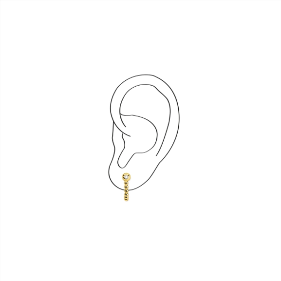 Einzel Ohrklemme Kugeln Gold von Thomas Sabo, Schneller Versand - Nordicspectra.de