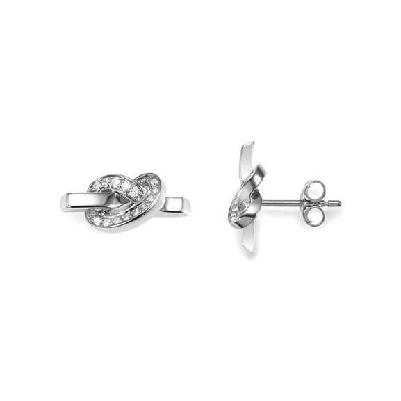 Love Knot & Stars Ear White Gold - Efva Attling örhängen - Snabb frakt & paketinslagning - Nordicspectra.se
